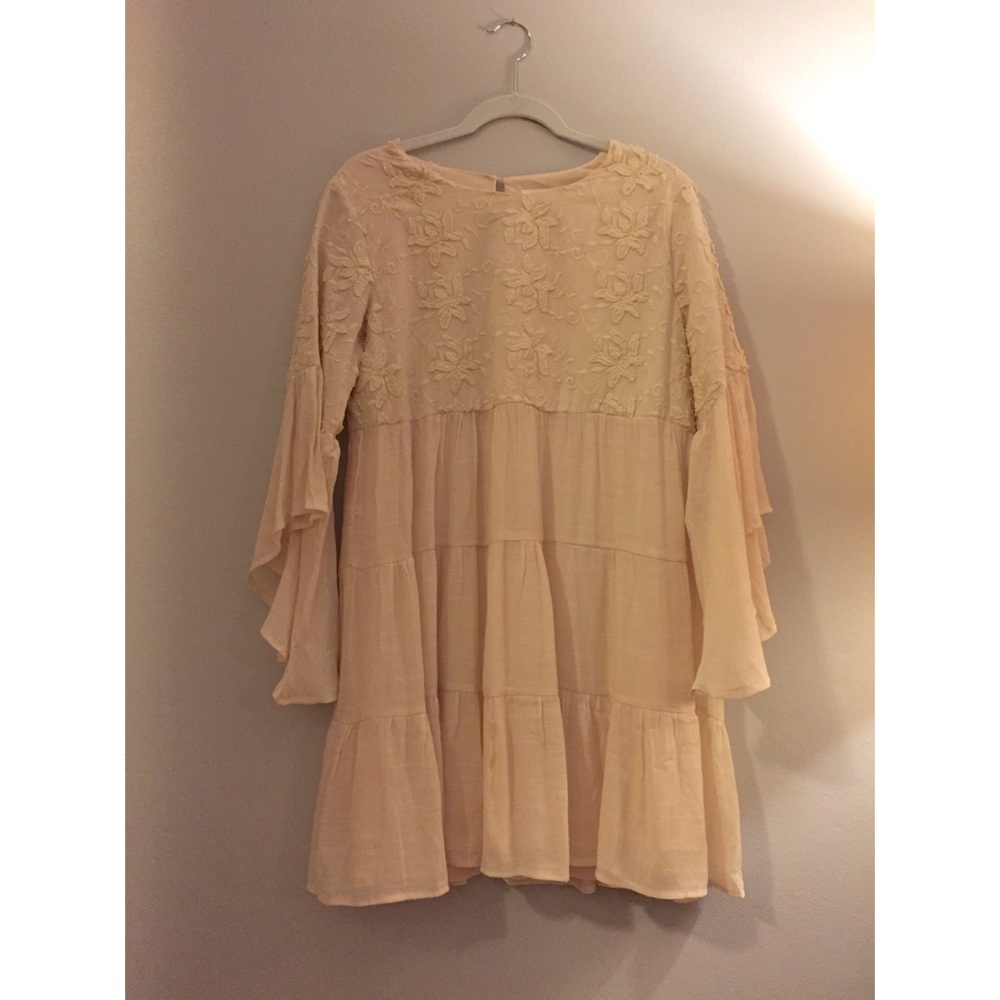NWOT UMGEE USA cream embroidered tunic / dress - M